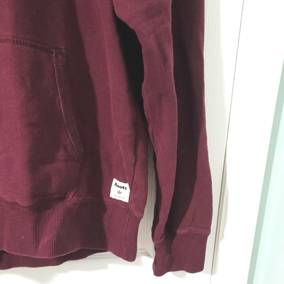 Roots Women's Hooded Sweatshirt Classic Burgundy Size M - Picture 8 of 13